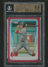 2011 BOWMAN CHROME BLAKE SWIHART RED SOX RC RED REFRACTOR 4/5 BGS 9.5 GEM MINT