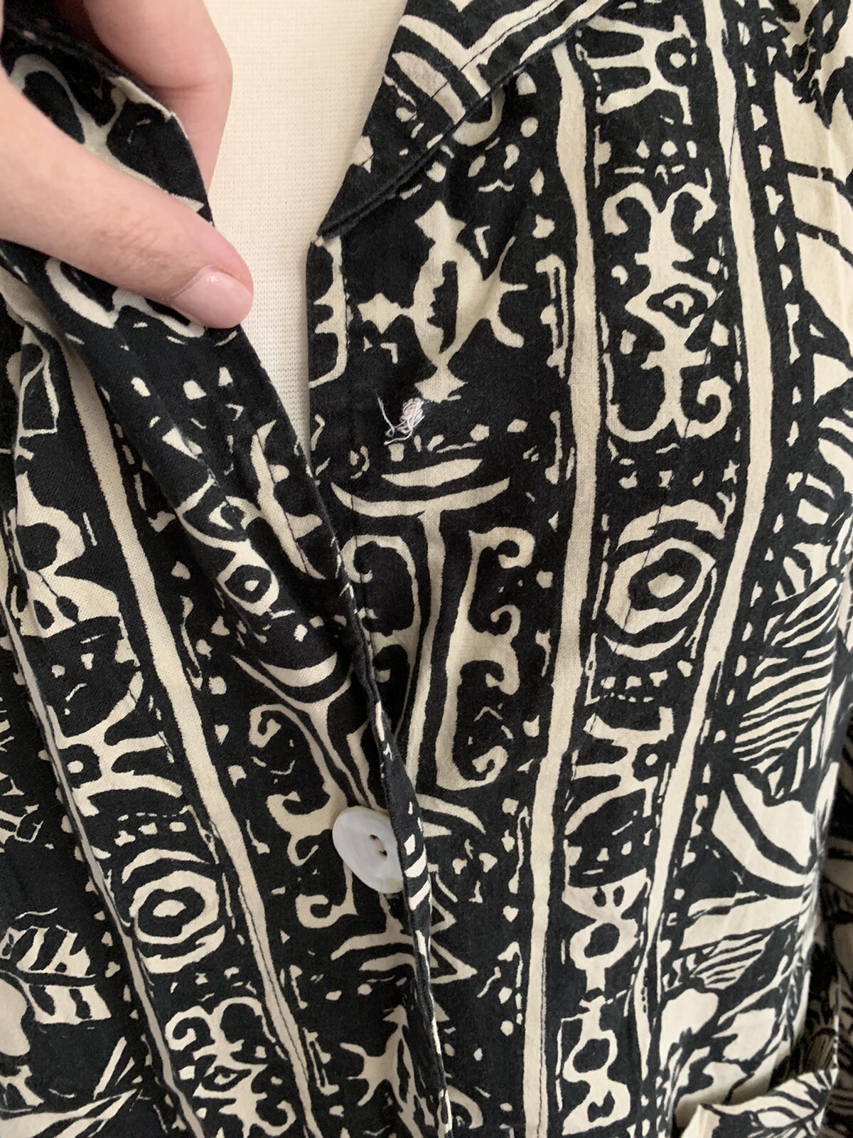 Chico’s Design Size Small Medium Patterned Beige … - image 4