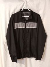 Vintage Single-stitched Black and Gray Starter Windbreaker Jacket Sz Medium