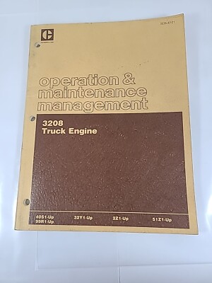 Caterpillar Operation & Maintenance Management 3208 Truck Engine