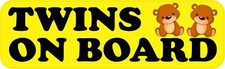 Two Girls Twins on Board Vinyl Stickers Car Truck Vehicle Bumper Decal