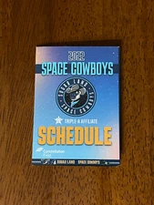 2022 Sugarland Space Cowboys Pocket Schedule Astros AAA Affiliate Inaugural Seas