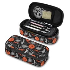 Pencil Case Big Capacity Storage Pencil Pouch Basketball Fun Sport Ball