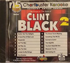 90056 CLINT BLACK  CHARTBUSTER KARAOKE CDG