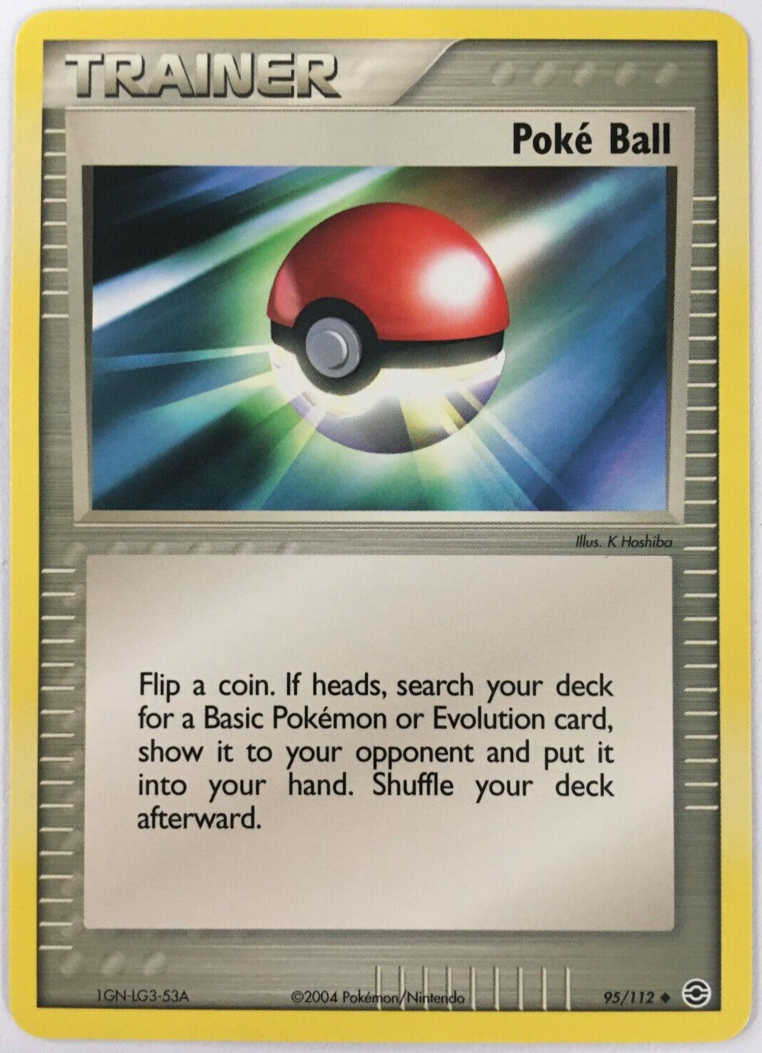 POKEMON POKE BALL 95/112 EX FIRERED & LEAFGREEN UNCOMMON NEAR MINT
