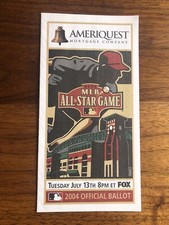 2004 MLB All Star Game Ballot - MINT - MINUTE MAID PARK - Houston UNPUNCHED