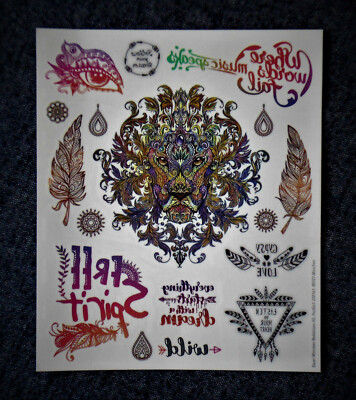 16 x MANDALA-TATTOOS ''Young & Wild'' Einmaltattoo Temporäre Tattoos NEU #