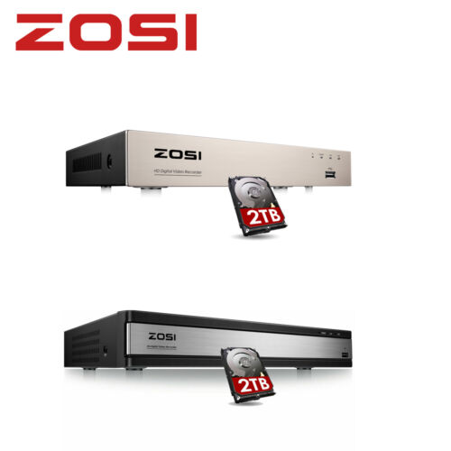 ZOSI H.265+ 8CH/16CH DVR for Security Camera System 1080P Recorder with HDD - Afbeelding 1 van 14