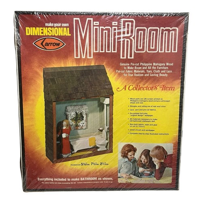 #ad Arrow Dimensional Mini Room Bathroom Kit Unassembled Sealed $29.99
