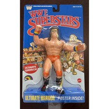 WWE Superstars LJN Ultimate Warrior Blue Card Retro WWF Style Figure Series 2