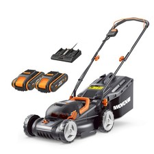 WORX WG779E Tagliaerba a batteria 34 cm 6 livelli fino a 280 m²