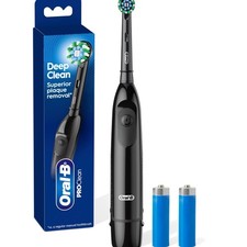 Oral-B Pro 100 Rechargeable Electric Toothbrush Black - 3 Cleaning Modes - NEW
