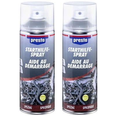Presto Jump Starter Spray 2x 400ml. cold start spray