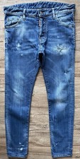 Jeans uomo Dsquared2 Cool Guy taglia 48 blu slim dritto stonewashed 399€