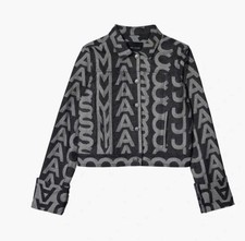 Marc Jacobs Monogram Denim Jacket New With Tags Size M Womens