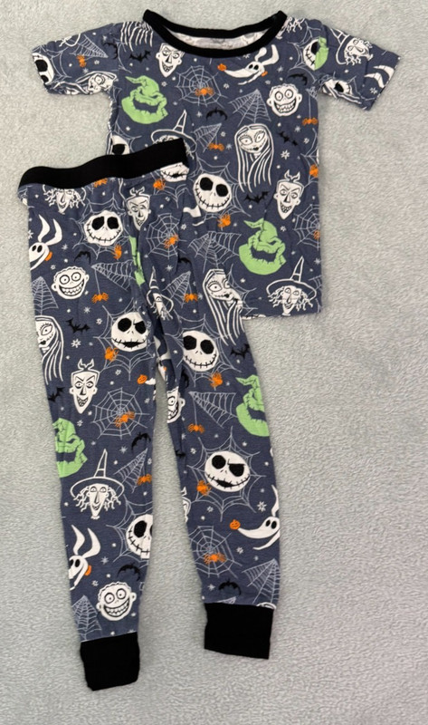 Little Sleepies Nightmare Before Christmas 3T 2-Piece Pajamas (Free S/H)