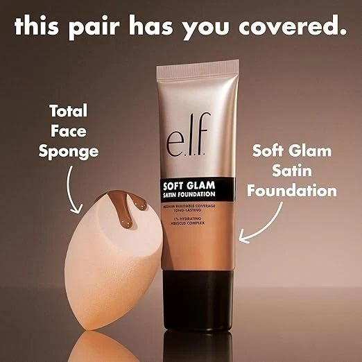 e.l.f. Soft Glam Liquid Foundation, Medium Coverage, Long-Lasting & Buildable Fo - Image 4 of 4