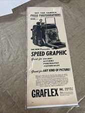 VTG advertisement Pacemaker Speed Graphic GRAFLEX press Photographers