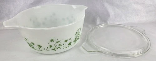 VTG 1961 PYREX 474-B Promotional Bride's Casserole Dish 1.5 Quart w/Lid EUC RARE