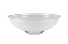 Aspen Creative 23506-01 Clear Sandblasted 2-Tone Glass Shade Replacement