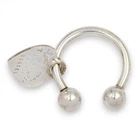 VINTAGE TIFFANY & CO PLEASE RETURN TO TIFFANY HEART TAG KEY RING STERLING SILVER