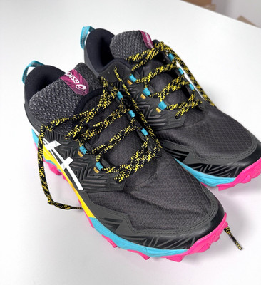 ASICS Herren Trailrunning-Sneaker atmungsaktiv Schwarz/Pink EU 42 US 10