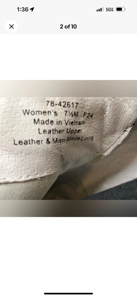 Tenis para mujer Johnston and Murphy Gracie con cremallera lateral con cordones - talla 7,5 Foto 2 de 4