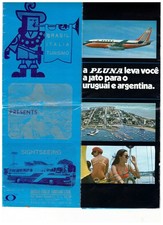 Argentina & Uruguay Tour Guide Rio de Janeiro, Macumba, Airlines Folder