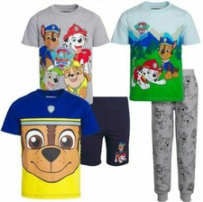 Paw Patrol 5 Piece Outfit Shorts Set T Shirt Tee Boys Size 5 5T Chase Marshall