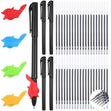 Magic Pens & Refills for Magic Copybooks, Grooved Book Disappearing Ink Pens,...