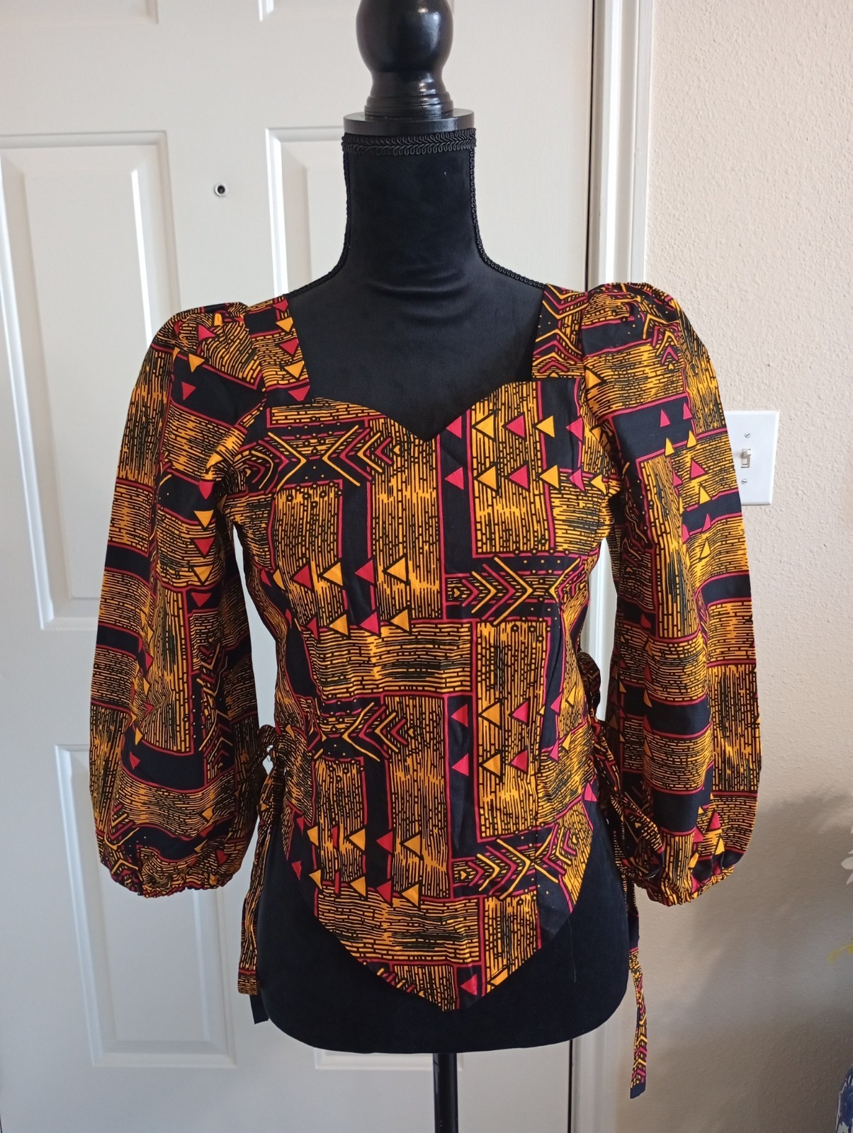 African Ankara Top Size 6