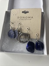 Sonoma Life + Style Set If 3 Blue Aztec Women...