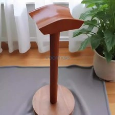 Headset Stand for Large Headphone Solid Wood Stand Metal Stand Storage Display