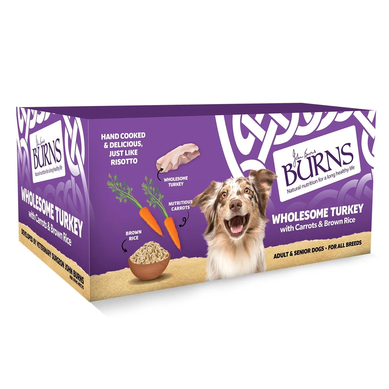 Burns Pet Nutrition Natural Wet Dog Food For Adult and Senior Dogs 12 x 150 g