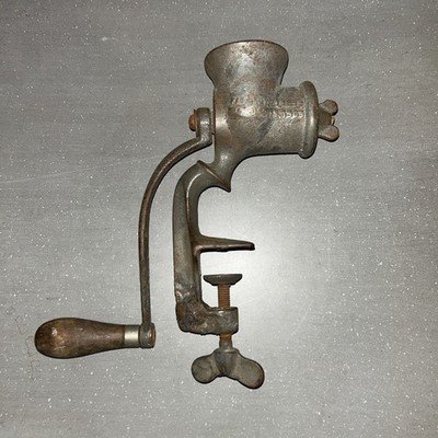Rare Antique 1899 1903 No. 1  Meat Grinder Hurwood Bridgeport CT