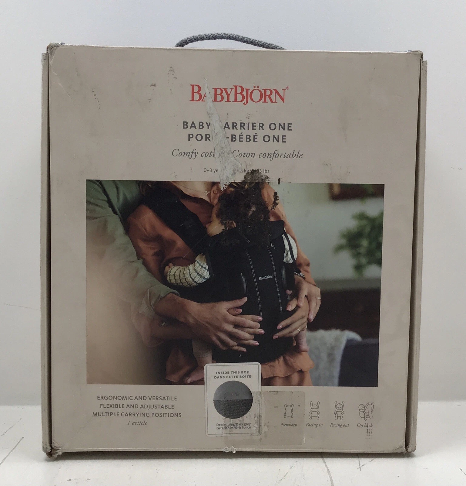 BabyBjorn Baby Carrier One Original Dark Grey New In Open Box