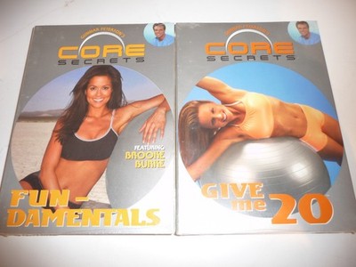 GUNNAR PETERSON'S CORE SECRETS-GIVE ME 20 & FUN-DAMENTALS DVDs-NEW-Free Shipping