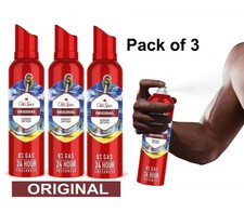Old Spice Original Deodorant Body Spray 24HR Fresh Perfume No Gas 140ML Set Of 3