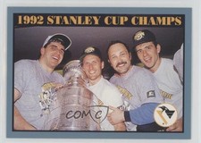 1992 Canadian Kevin Stevens Tom Barrasso Bryan Trottier Ron Francis #518 HOF 0a4