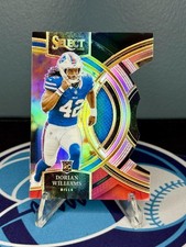 2023 Select Black and Red Prizm Die Cut #110 Dorian Williams RC - Buffalo Bills