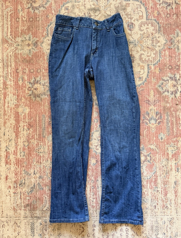 Riders by Lee Women's Mid Rise Bootcut Blue Stretch Denim Jeans 14M