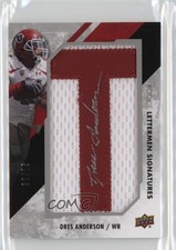 2015 Upper Deck Rookie Lettermen Signatures /75 Dres Anderson #RL-DA Auto 8r6