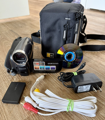 膝射ちサム [DVD] qqffhab Samsung Schneider Digital Camcorder SC-DX205 + Battery Case Power