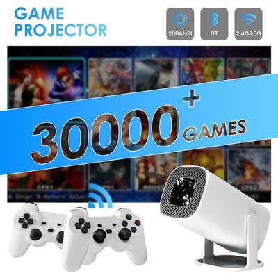 Android 11 Gaming Beamer P30MAX - 1280×720P HD Heimkino | 64GB TF Karte