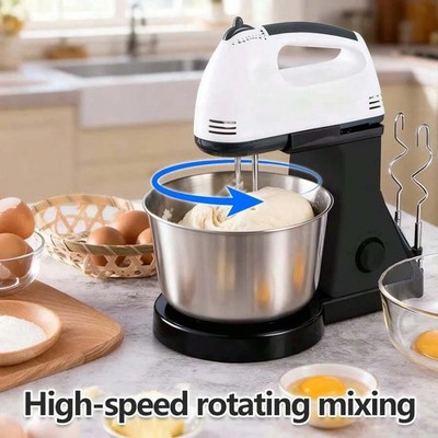 Electric Mixer Hand-Held Egg Beater Desktop Automatic Dough Kneading