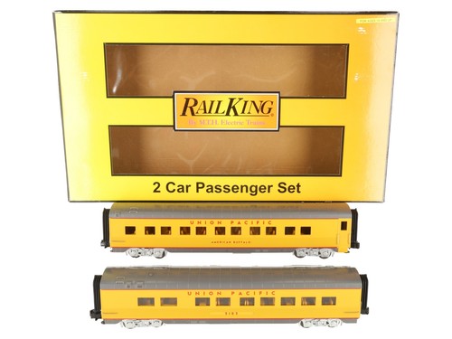Juego aerodinámico para 2 coches dormitorio/comedor Union Pacific 60' calibre O MTH 30-67659 LN | Zustand: Used