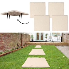4Pcs Large Stepping Stones Outdoor Garden Walkway, Durable Plastic Pavers for...