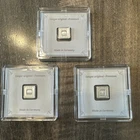 Geiger LOT! 3x 1 Gram Geiger .999 Silver Bar In Square Assay