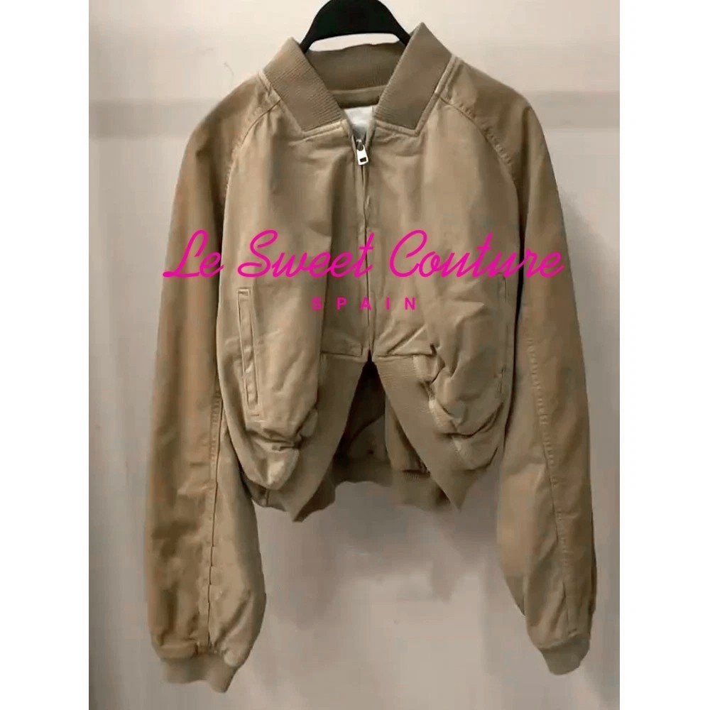 ZARA WOMAN SS26 LIGHT KHAKI WASHED EFFECT BOMBER JACKET ALL SIZES ZARA WOMAN SS26 LIGHT KHAKI WASHED EFFECT BOMBER JACKET ALL SIZES