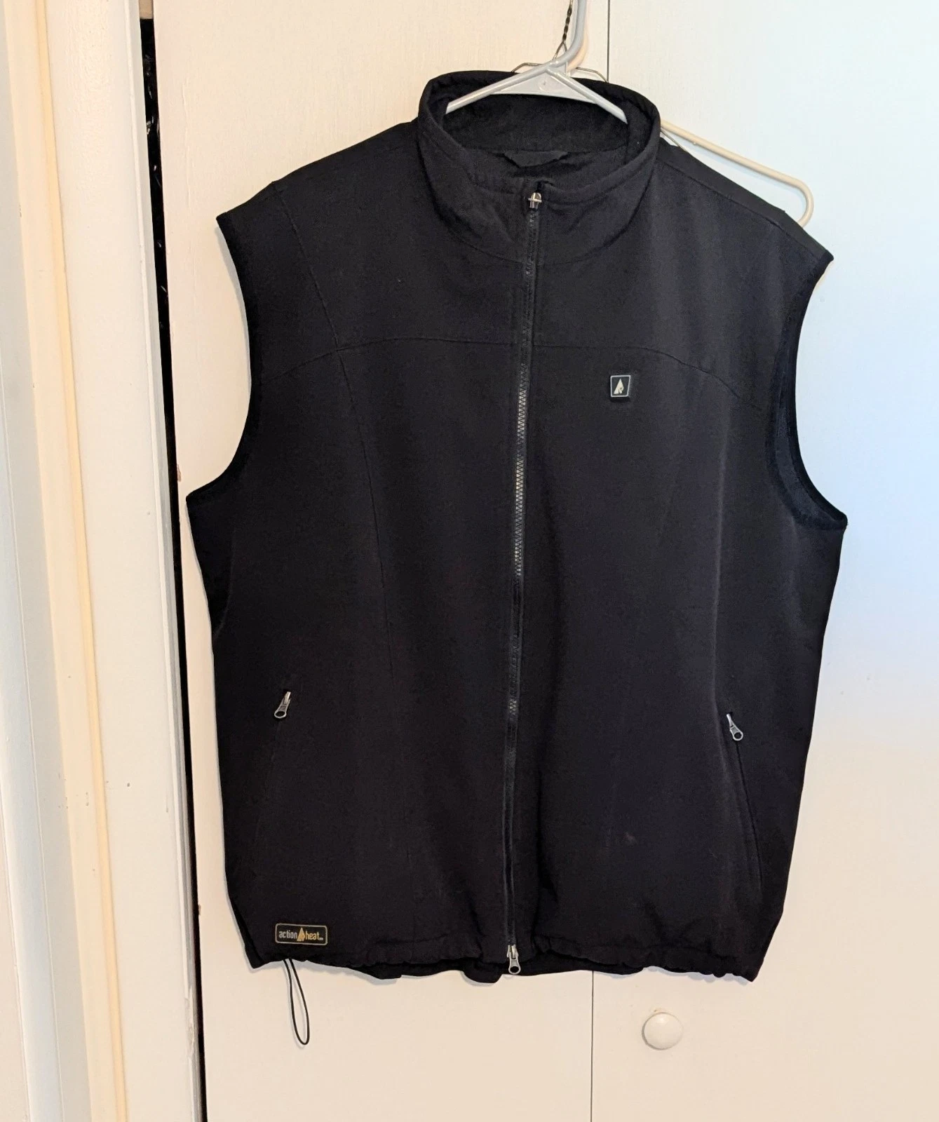 Actionheat 5V Battery Heated Softshell Vest Mens Size L Black Full Zip